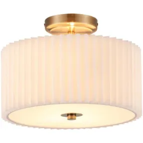 13'' Drum Ceiling Light Fixture with 2 Light