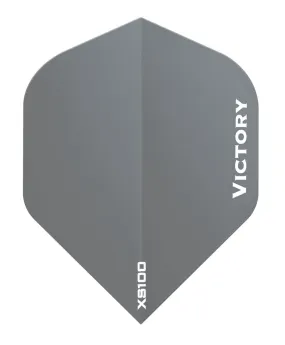 100 Sets Victory Darts XS100 Colours Grey Extra Strong Dart Flights