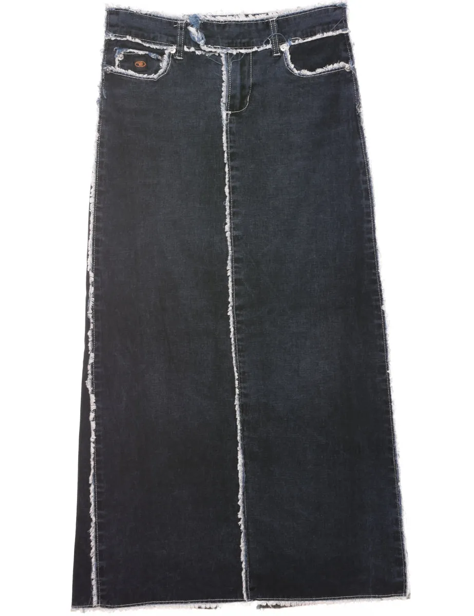 A-Line Y2K Denim Skirt - S