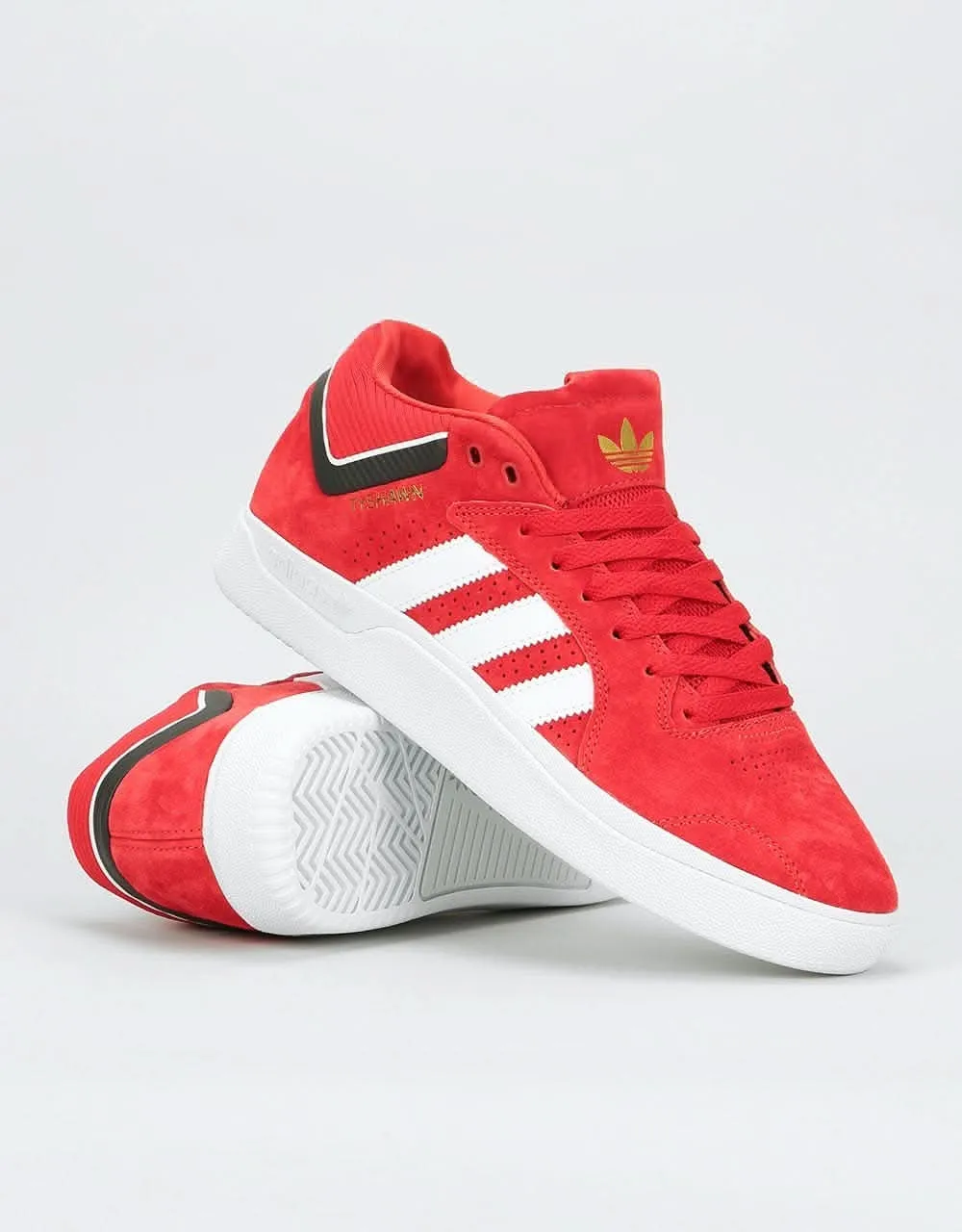 adidas Tyshawn Skate Shoes - Scarlet/White/Core Black