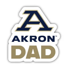 Akron Zips 4-Inch Proud Dad Die Cut Decal