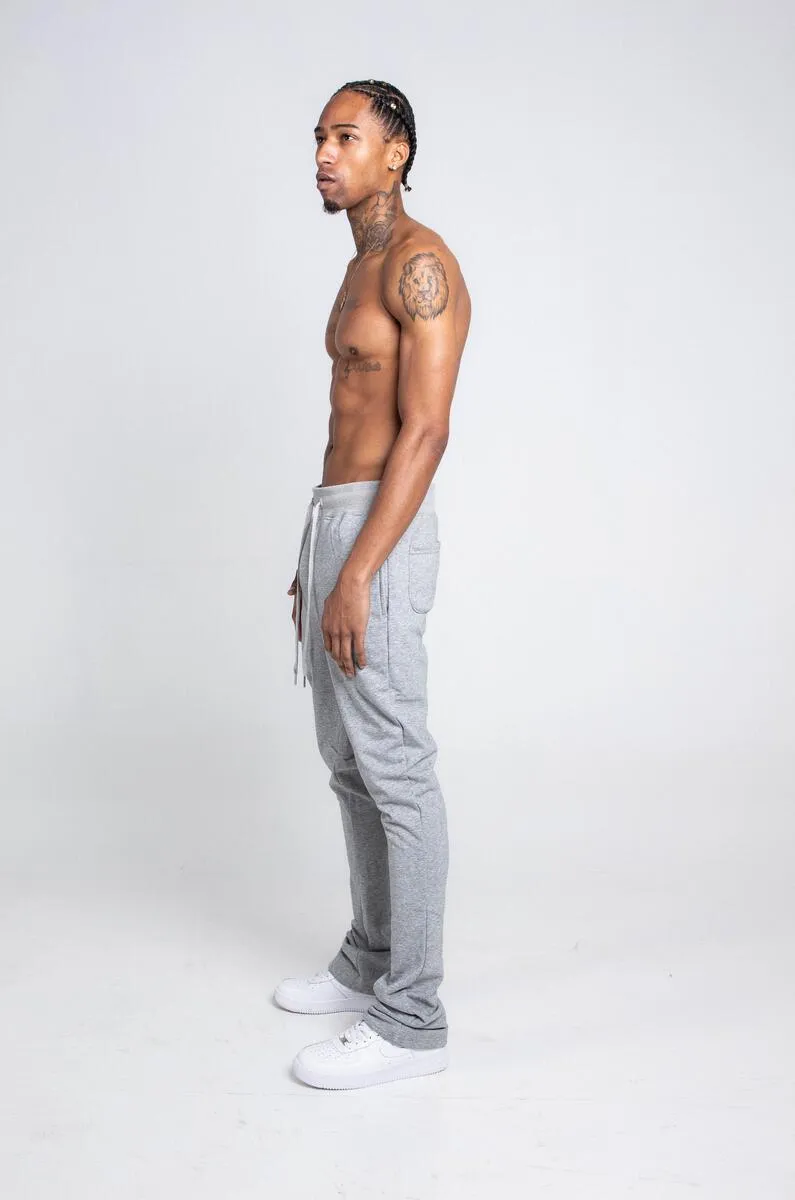 Armor Jeans Stacked Fleece Pants(Grey)