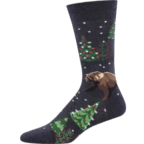 Beary Christmas Men's Crew Sock