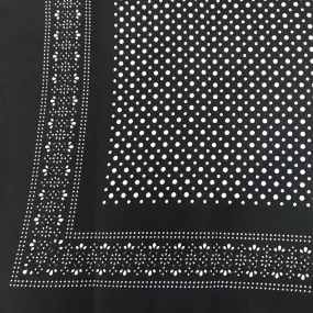 Black and White Polka dot Bandana