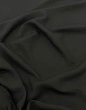 Black Sanded TENCEL™ Lyocell & Linen Fabric