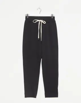 Black Stretch Twill Tapered Pant