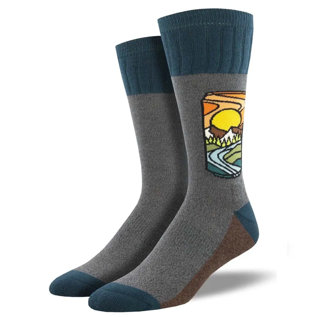 Brew With a View Men's Boot Socks