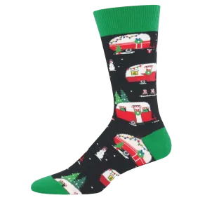 Christmas Campers Men's Crew Socks