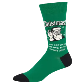 Christmas Spirit Men's Crew Socks