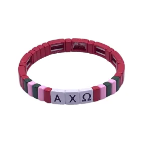 College Stacks - Alpha Chi Omega Sorority Bracelet