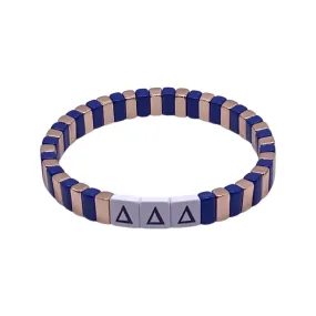 College Stacks - Delta Delta Delta Sorority Bracelet