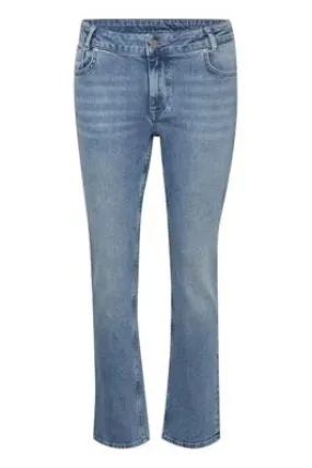 Denim Hunter Vima Mid Wash 7/8 Straight Leg Jean