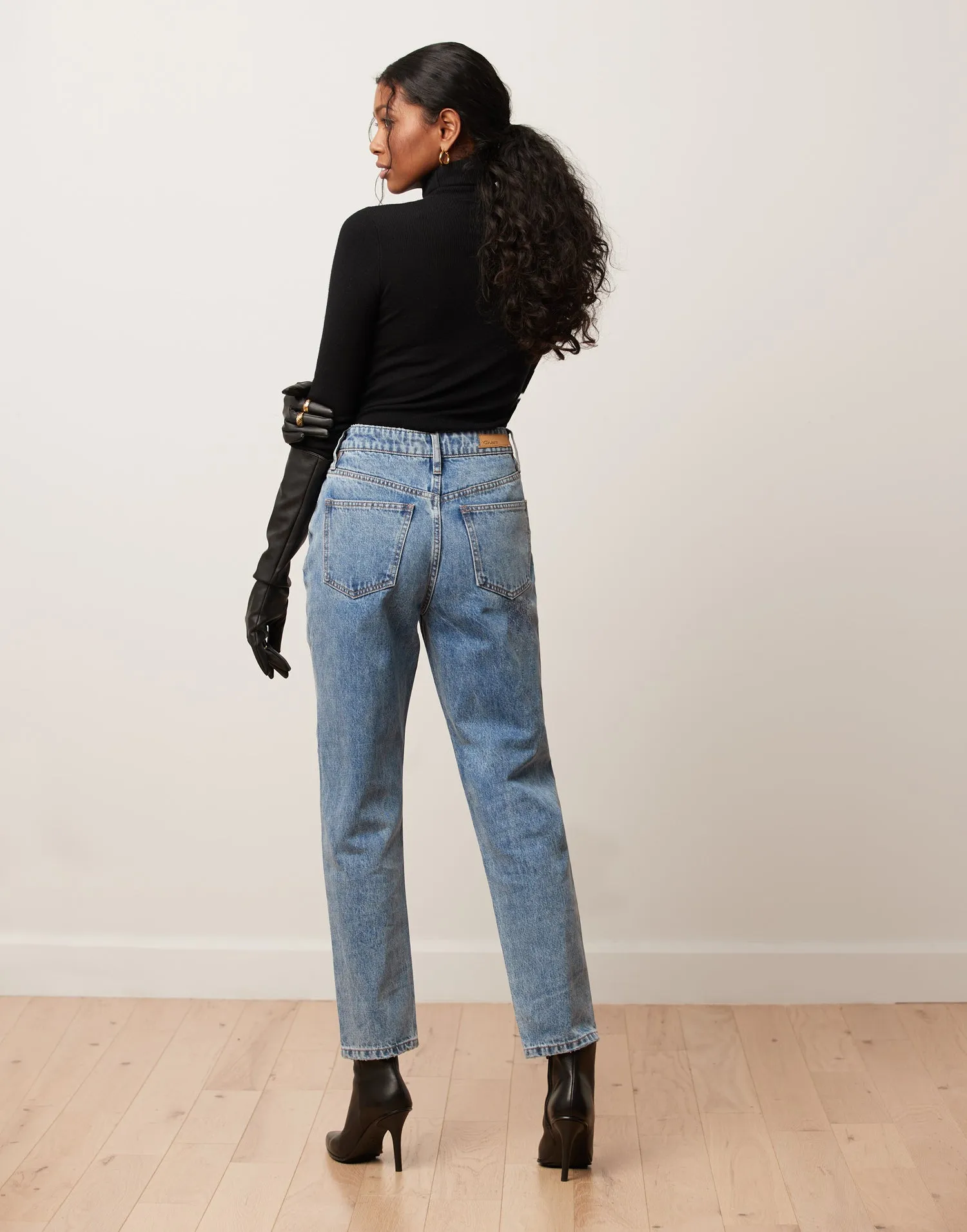 EMILY SLIM JEANS / BLUE ACID / 100% COTTON