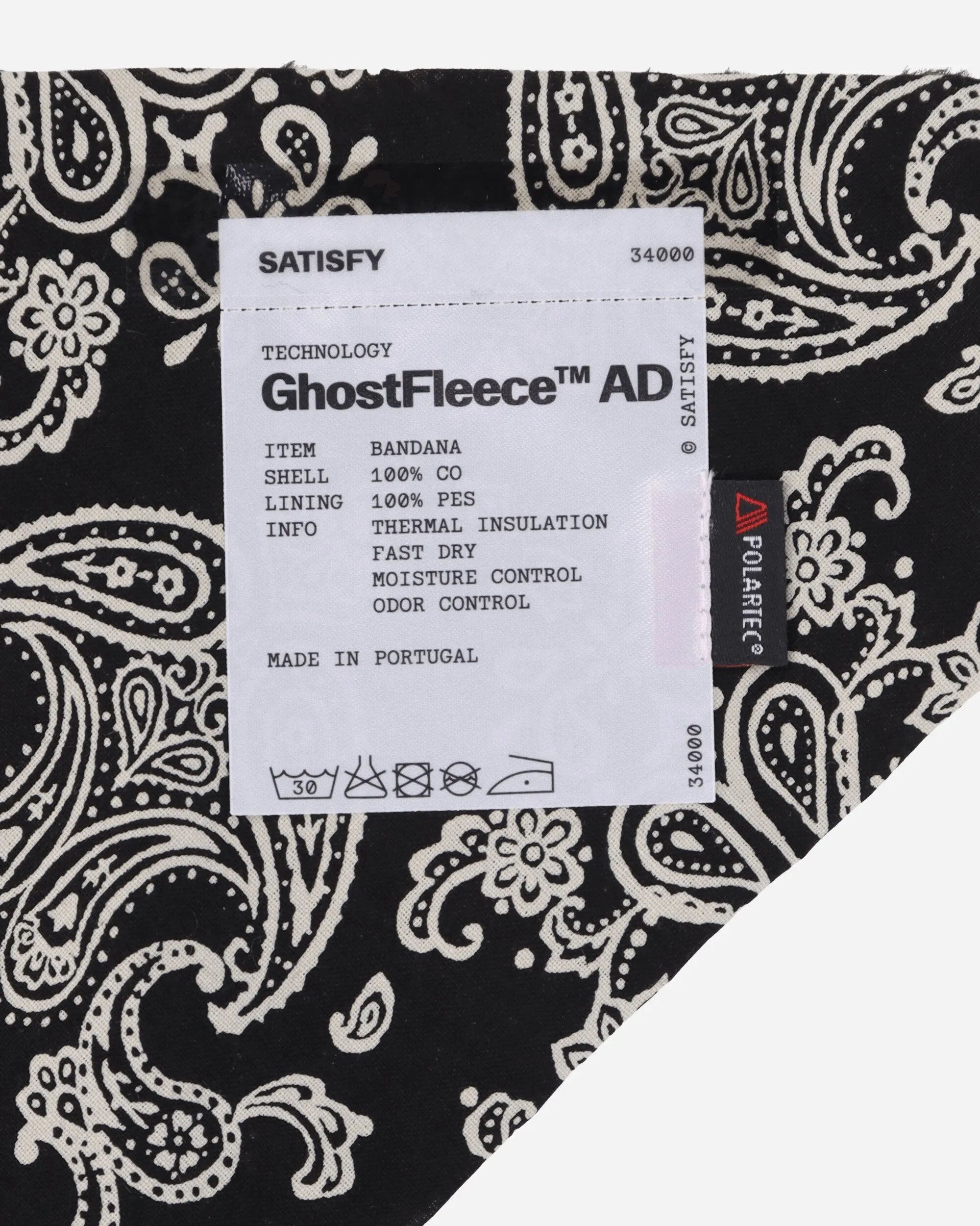 GhostFleece AD Bandana Black