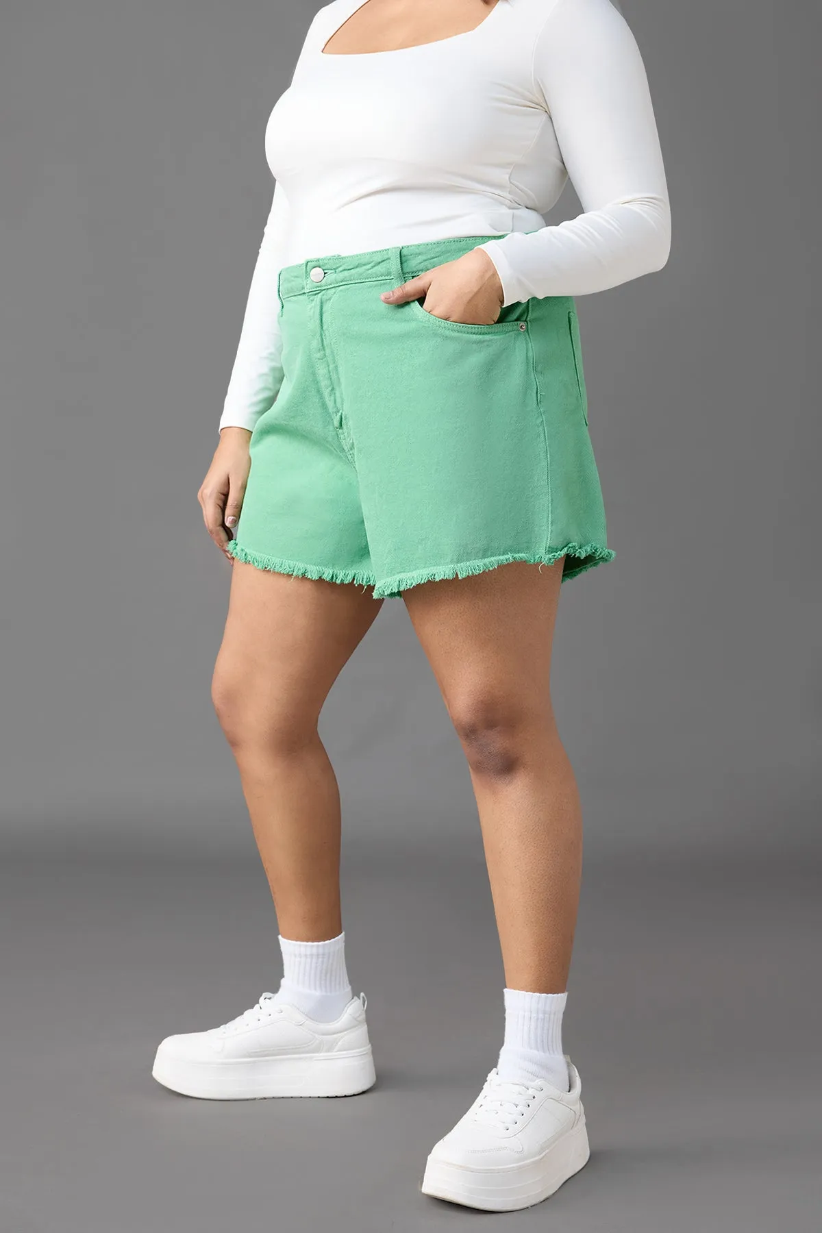 Groovy Green Shorts