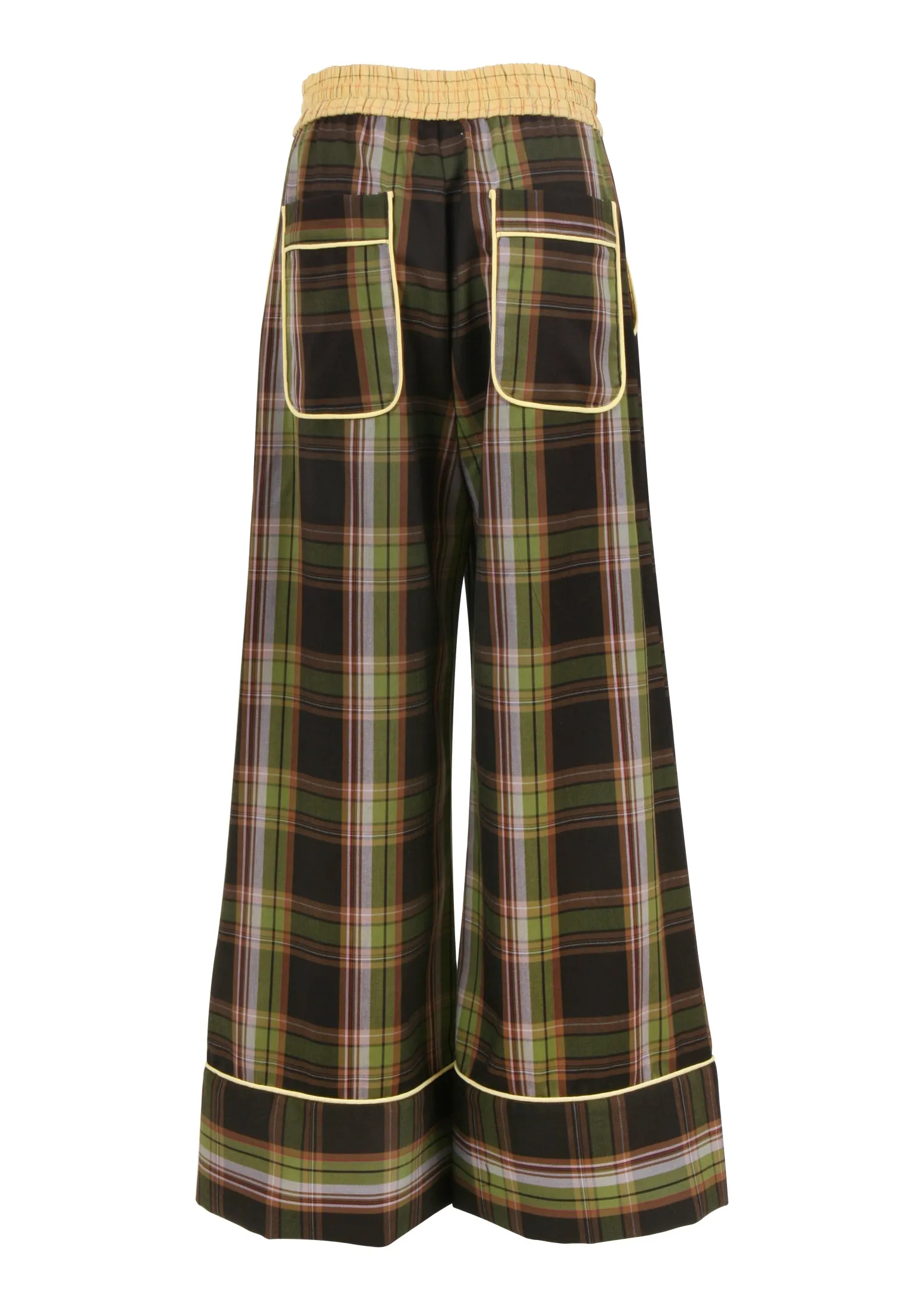 HANSEL PANT BROWN PLAID