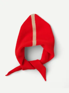 JG Single Stripe Triangle Neckerchief Poppy/Oatmeal