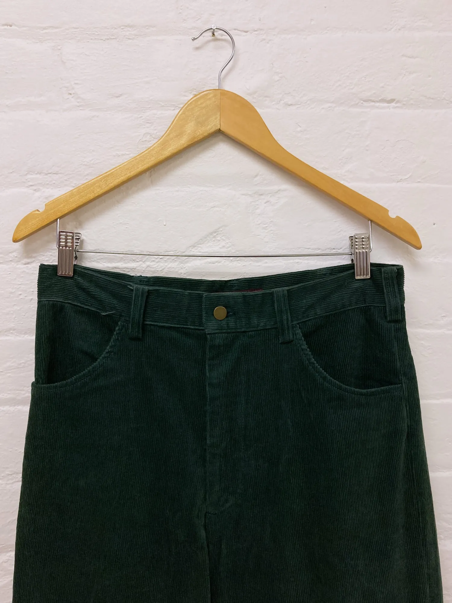 Keita Maruyama Homme 1990s dark green corduroy two way zip off trousers - size M