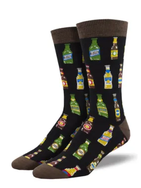 Men's 99 Bottles Bamboo Crew Socks