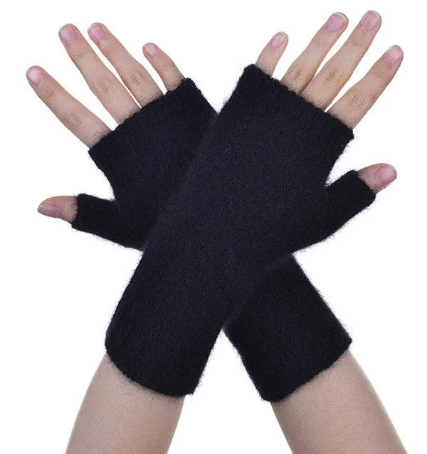 Merino Wool Possumsilk Wrist Warmer Gloves