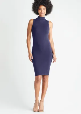 Mock Neck Smoothing Dress