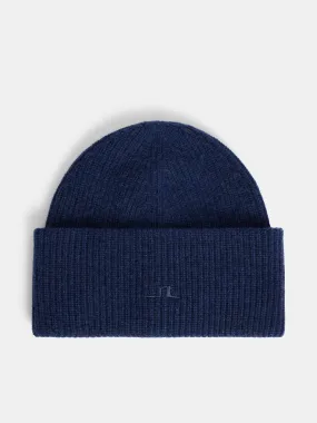 Monti Cashmere Blend Beanie / JL Navy