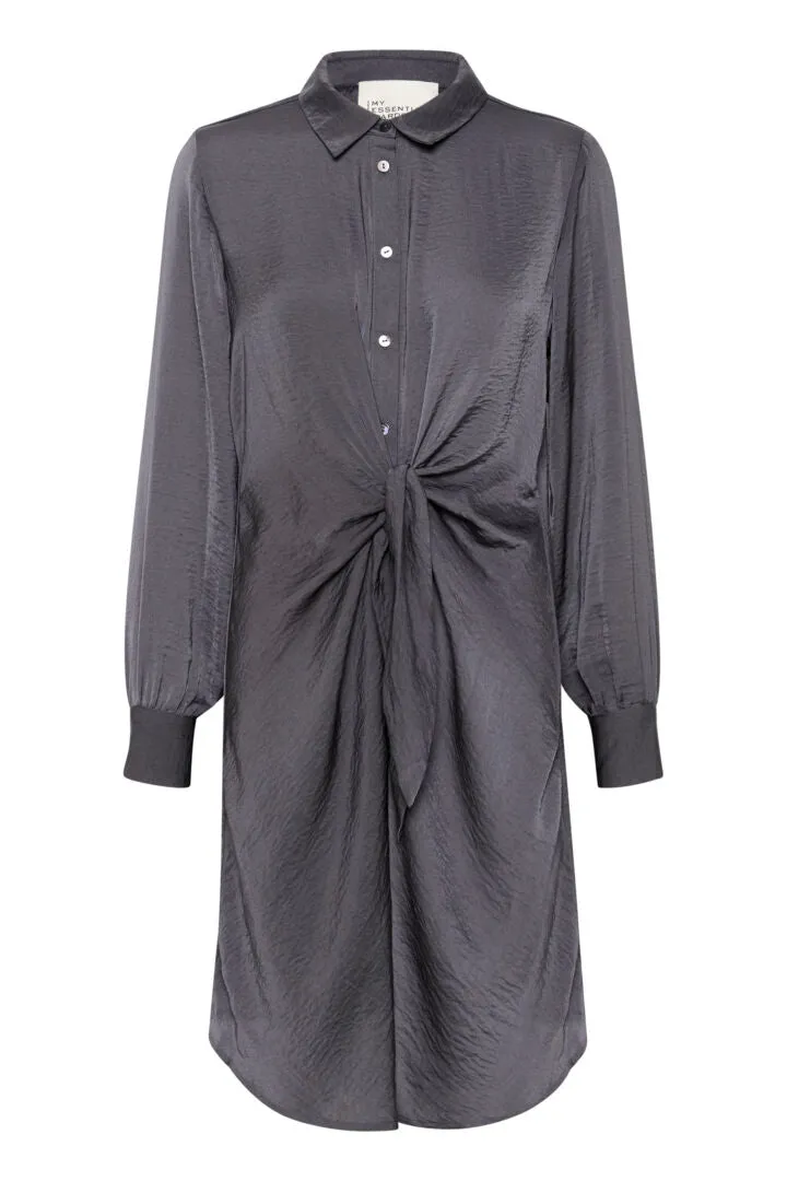 My Essential Wardrobe Alba Dress in Iron Grey