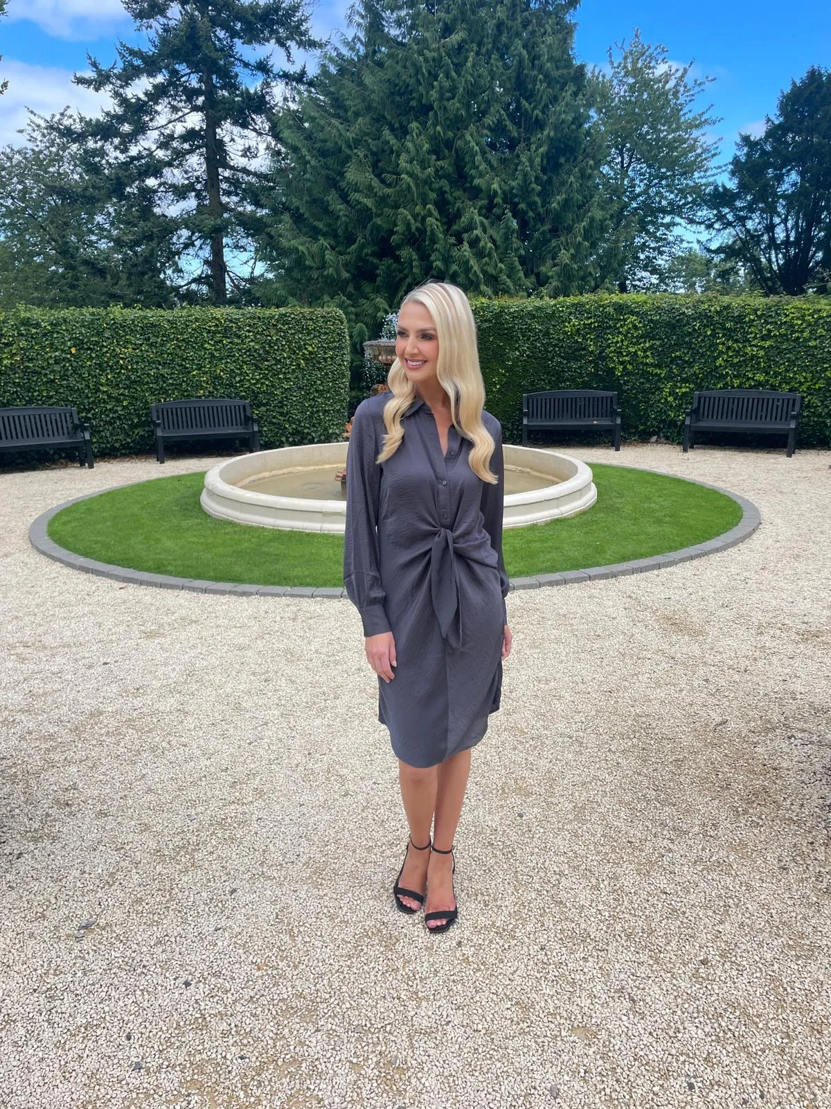 My Essential Wardrobe Alba Dress in Iron Grey