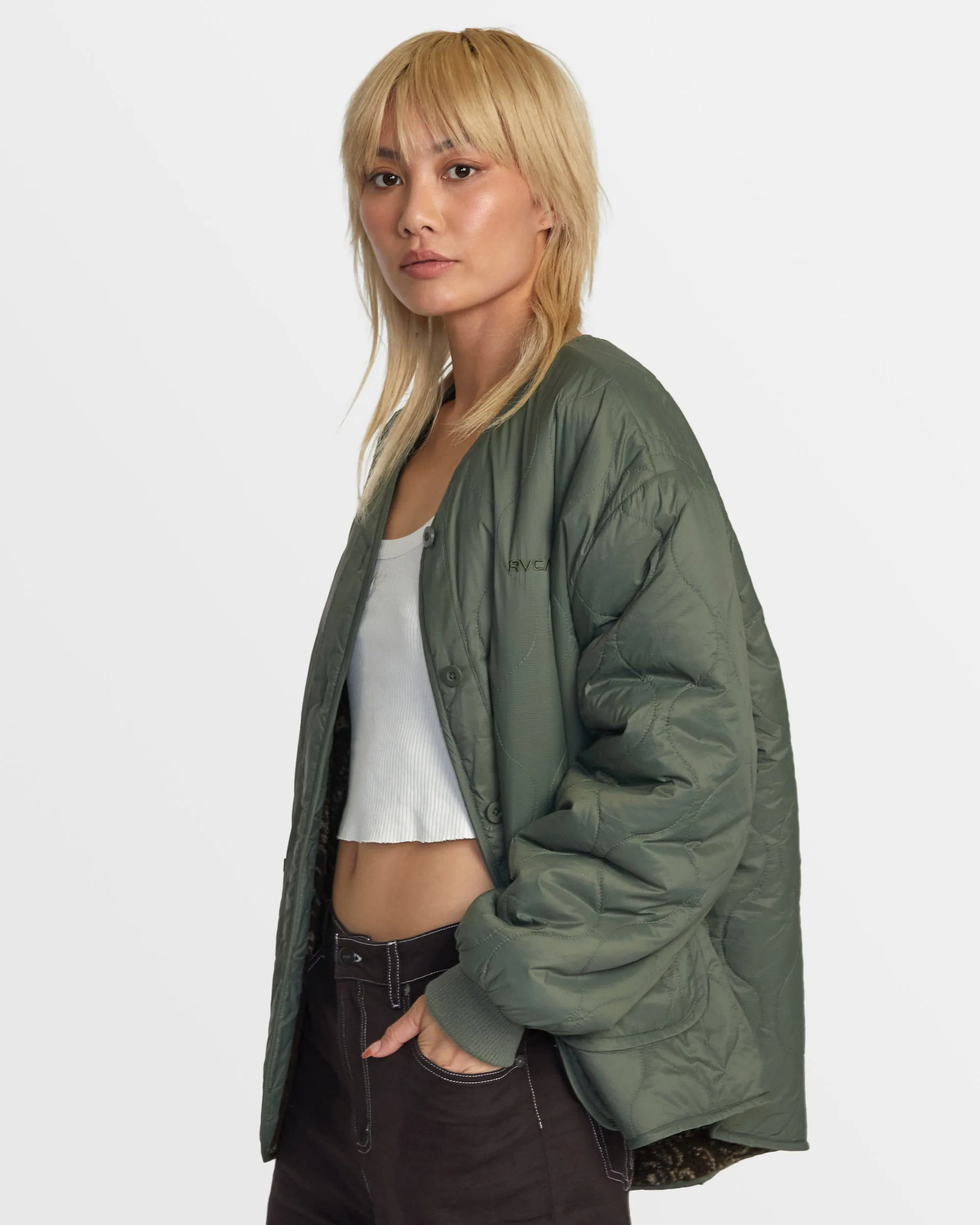 Non Negotiable Reversible Jacket - Olive