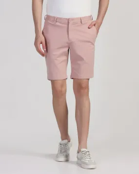 TechPro Casual Dusty Pink Solid Shorts - Serry