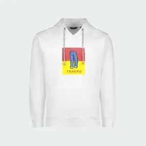 TSHEPO LITTLE JEANS LIGHTWEIGHT HOODIE, WHITE