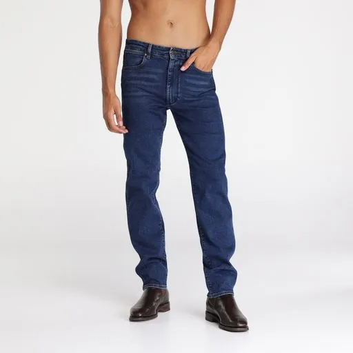 Wrangler Slim Straight Jean Double Rinse Blue